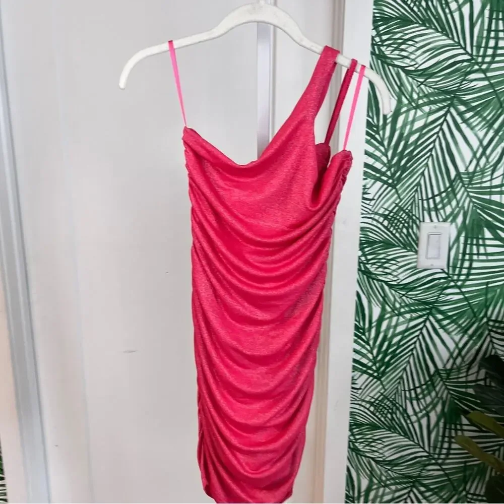 Superdown Jayden Ruched Mini Dress in Berry Size small NWOT - Picture 4 of 11